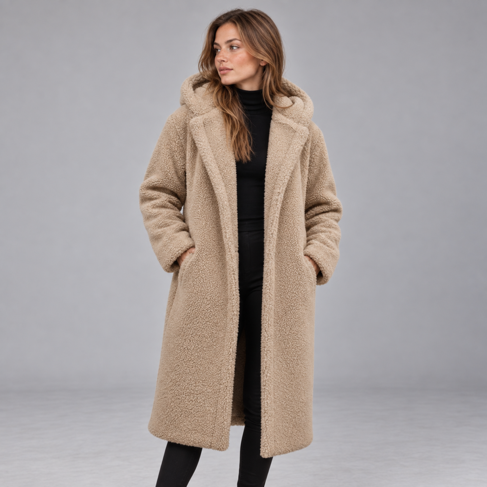 Elsa – Oversize teddy kabát na zimu | Raventoria